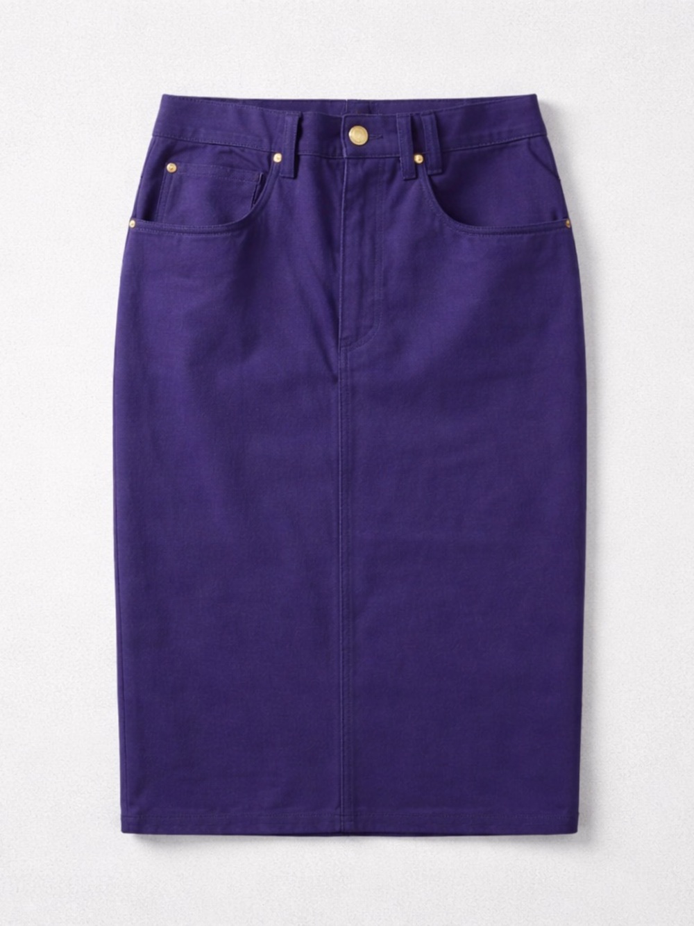 Vintage Versace Jeans Couture Purple Denim Skirt, 1990s